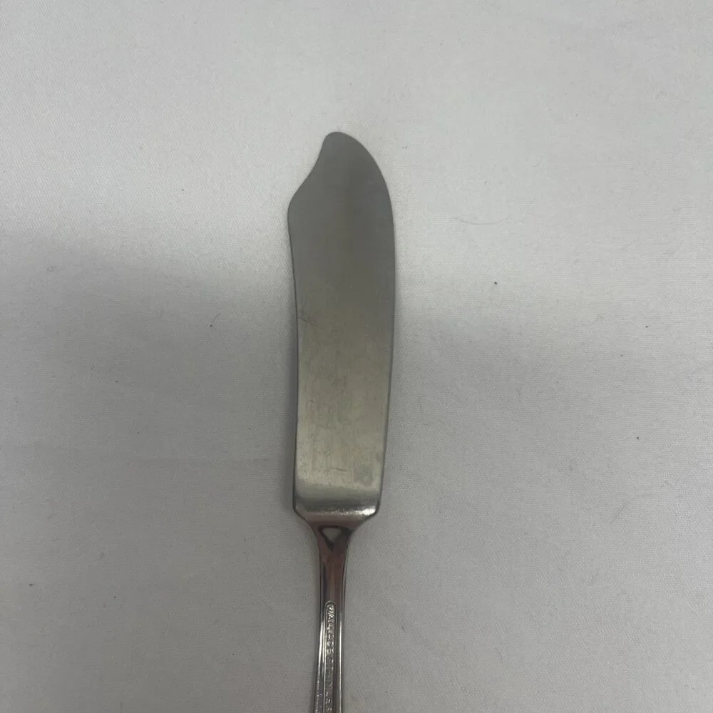 Wallace North Star Starburst MCM Stainless Flatware Butter Knife Spreader 7